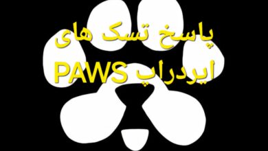 راه حل تسک های ایردراپ Paws