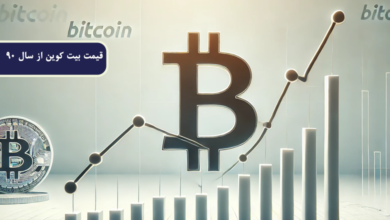 قیمت بیت کوین در سال 90