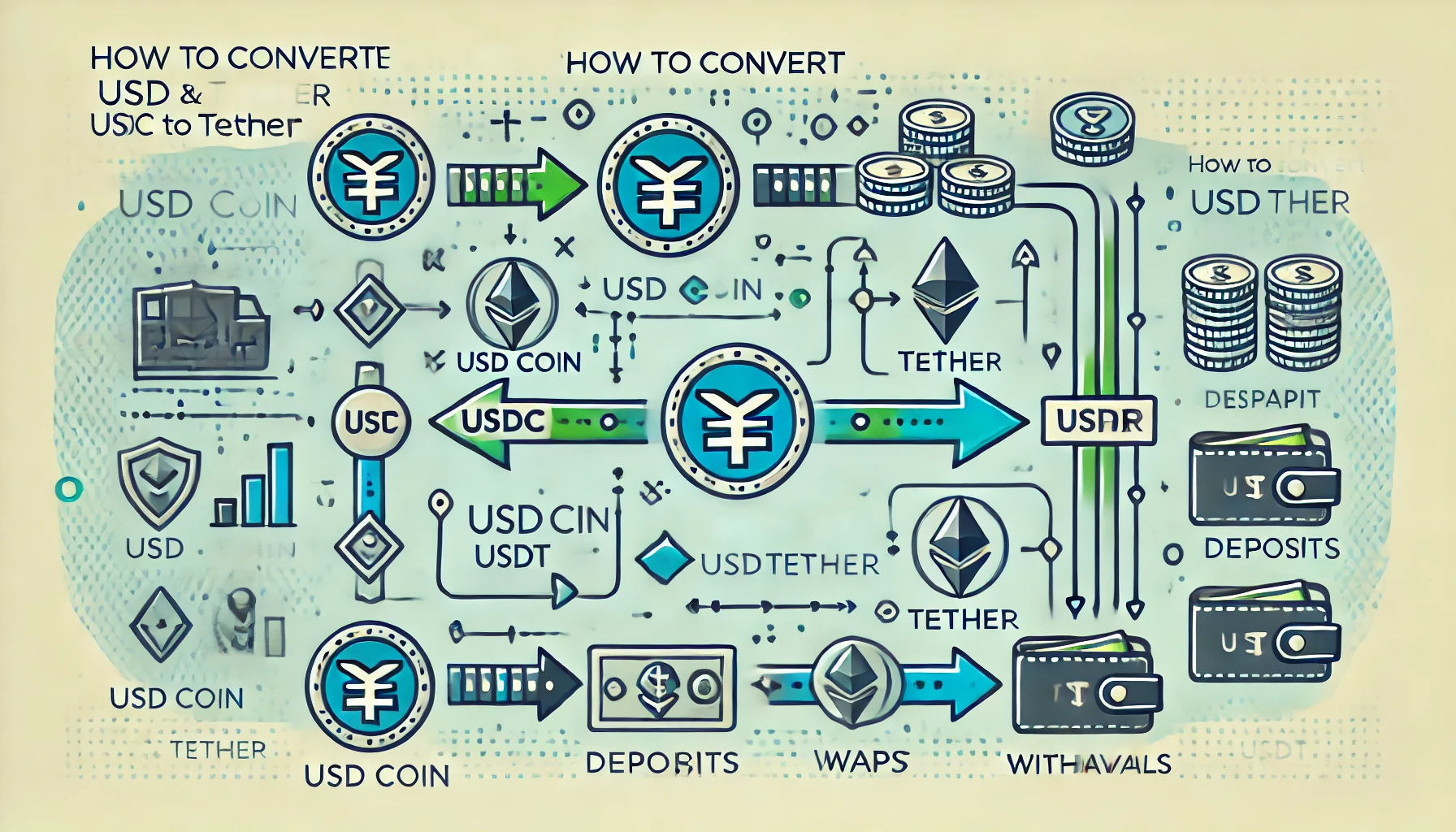 آموزش تبدیل USDC به تتر